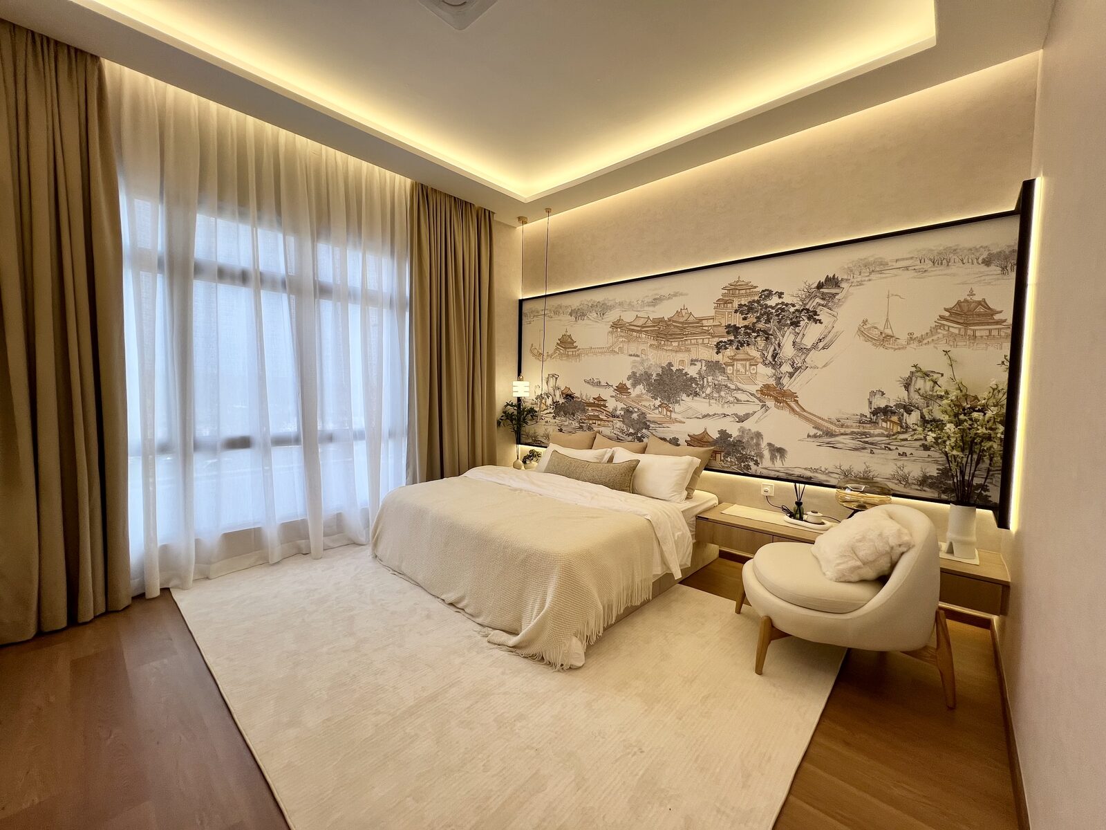 Ascent Park show unit bedroom