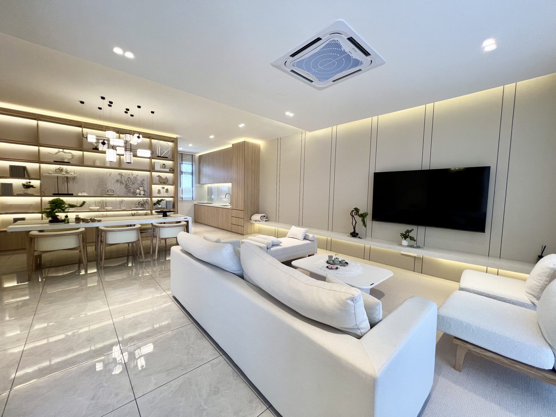 Ascent Park Iskandar Puteri show unit living and dining area
