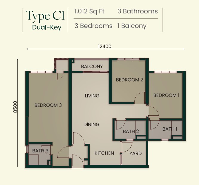 Bodaiju Type C floor plan