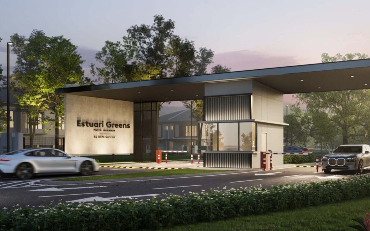 Estuari Greens guarded entrance artist impression