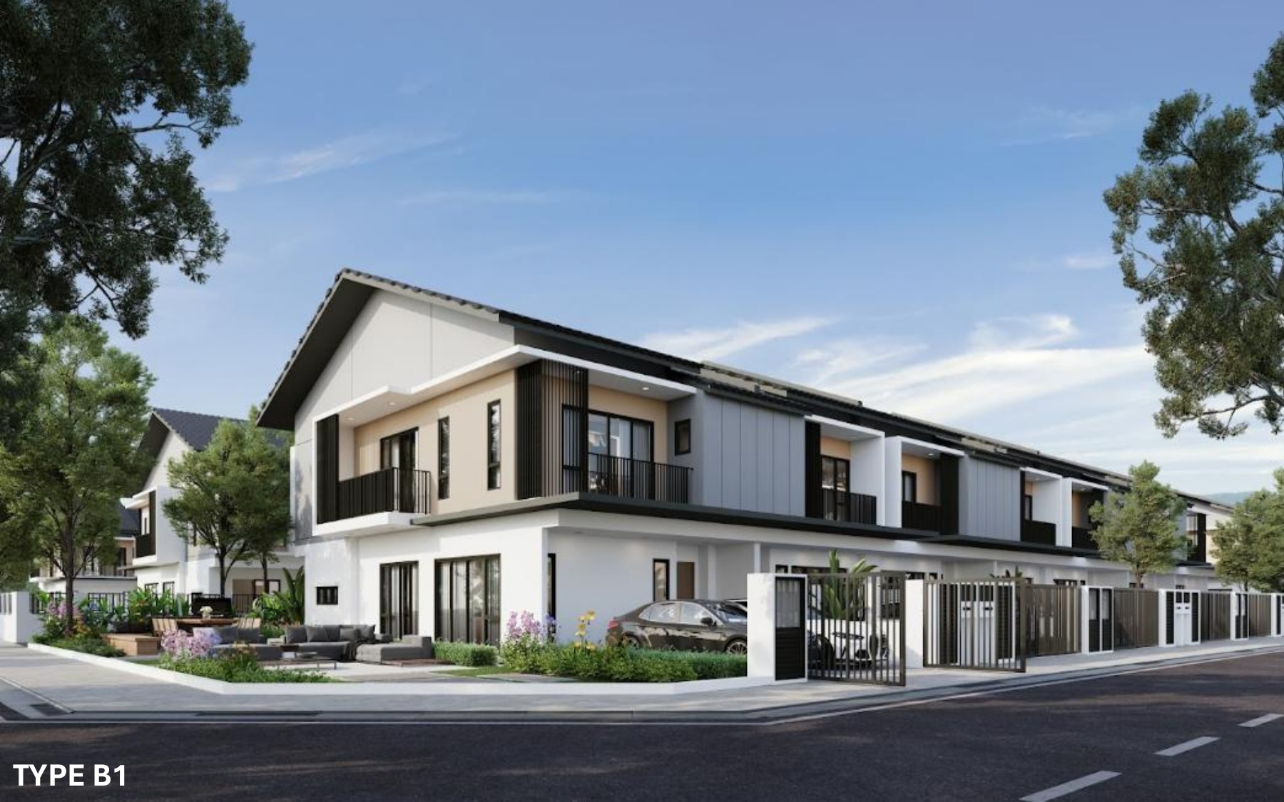 Estuari ParkHomes 2 Type B1 terrace exterior artist impression
