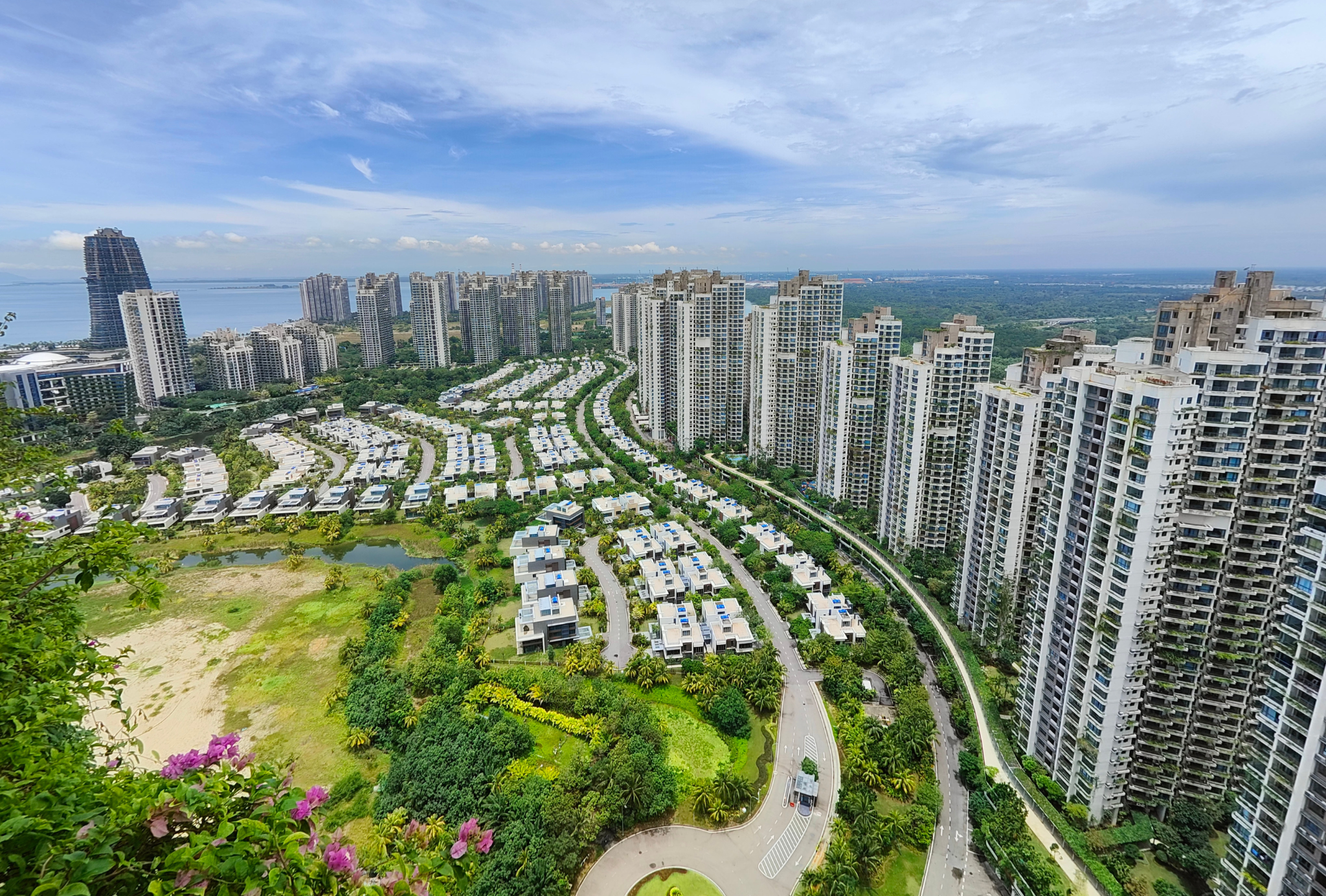 Forest City island aerial view