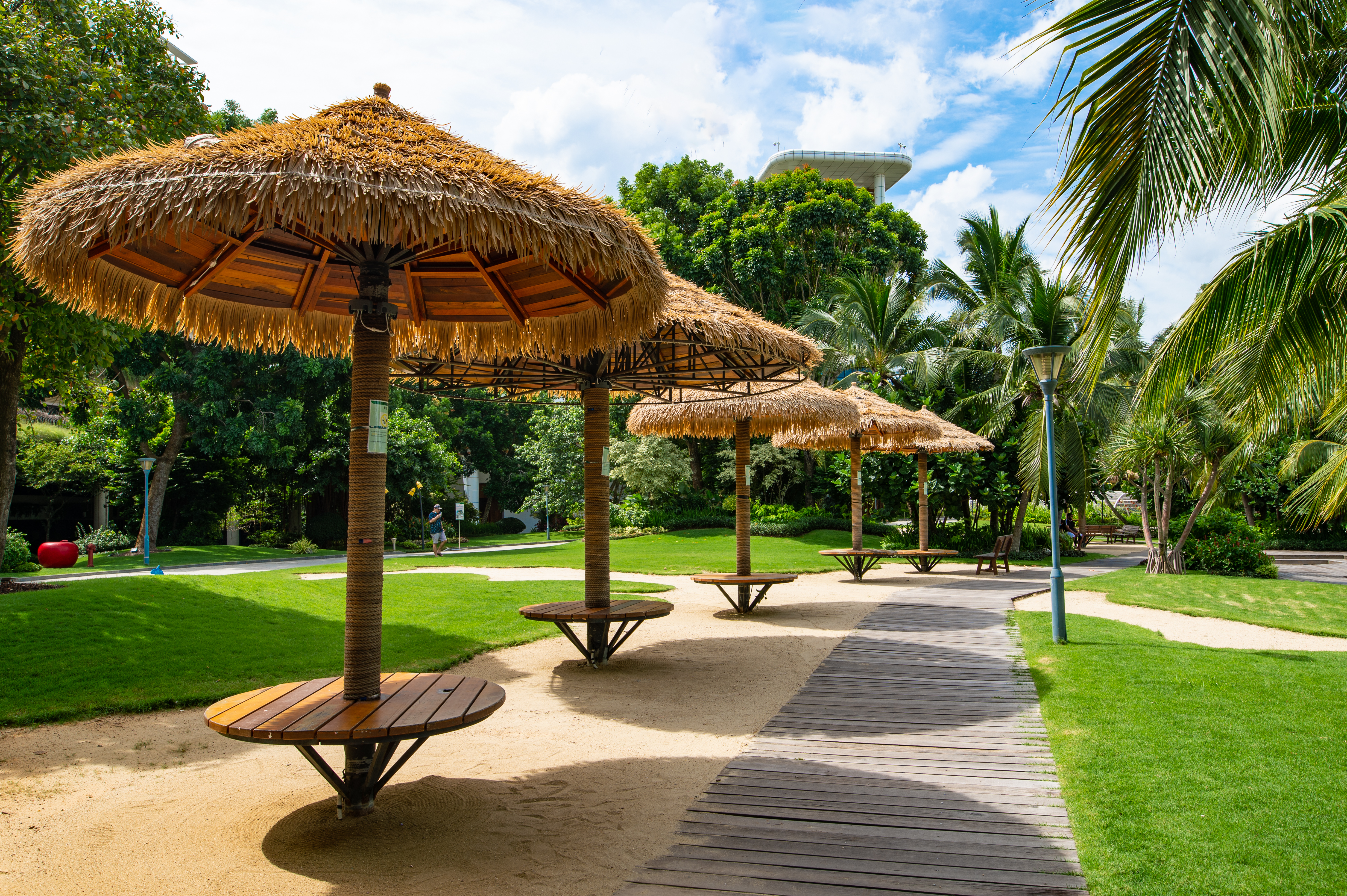 Landscaped recreation area in Forest City
