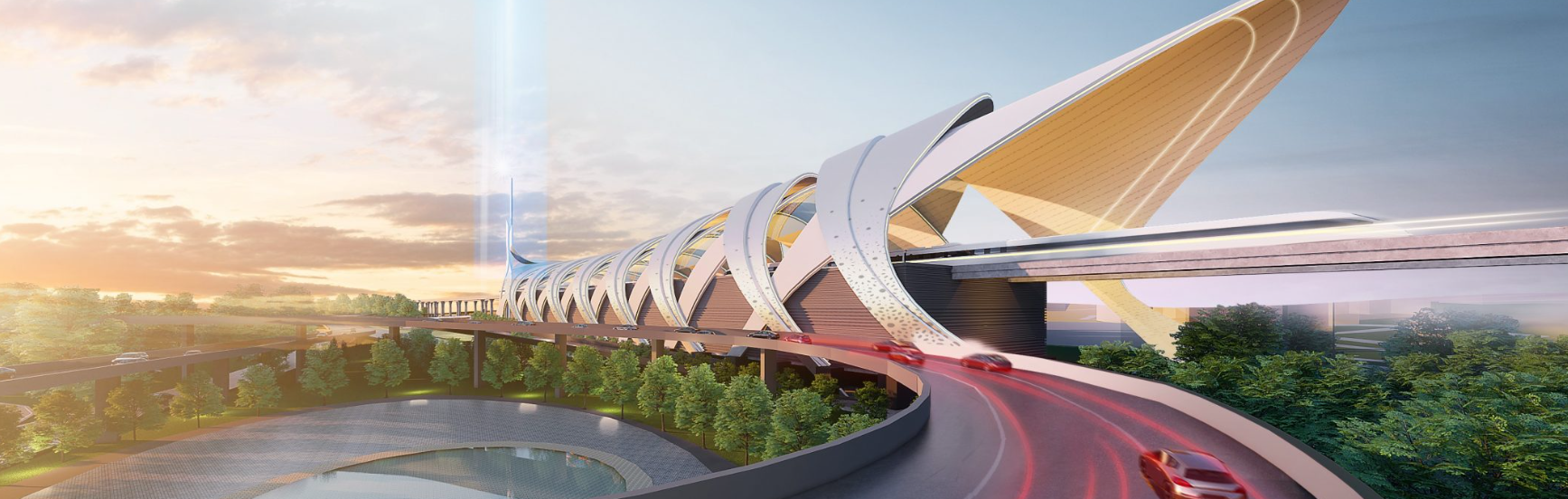 Artist impression of Bukit Chagar RTS station