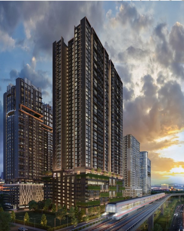 Artist impression of Summer Suites in Bukit Meldrum, Johor Bahru