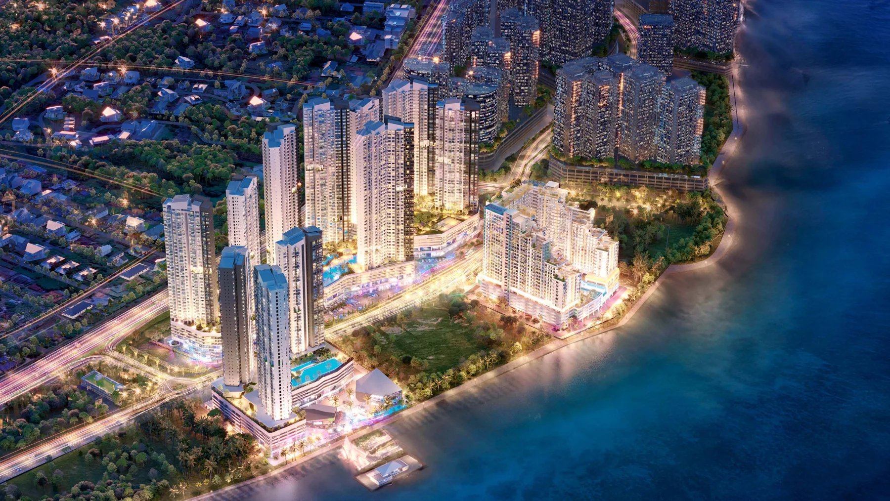MBW Bay Florian Residences masterplan artist impression showing Towers 1 to 3 within the wider development