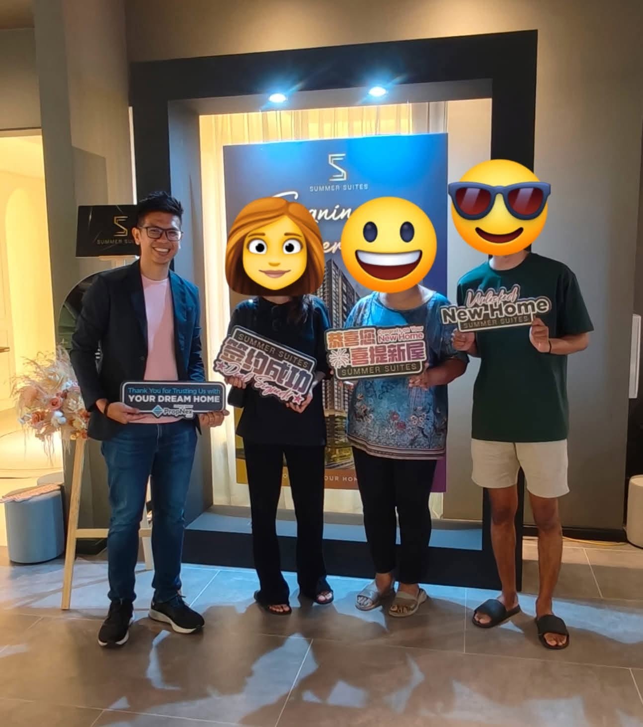 Sam Tee client property signing Summer Suites JB