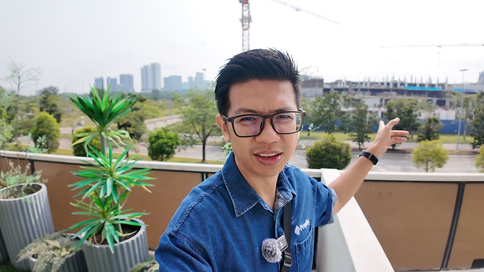 Sam Tee on a Johor property site visit