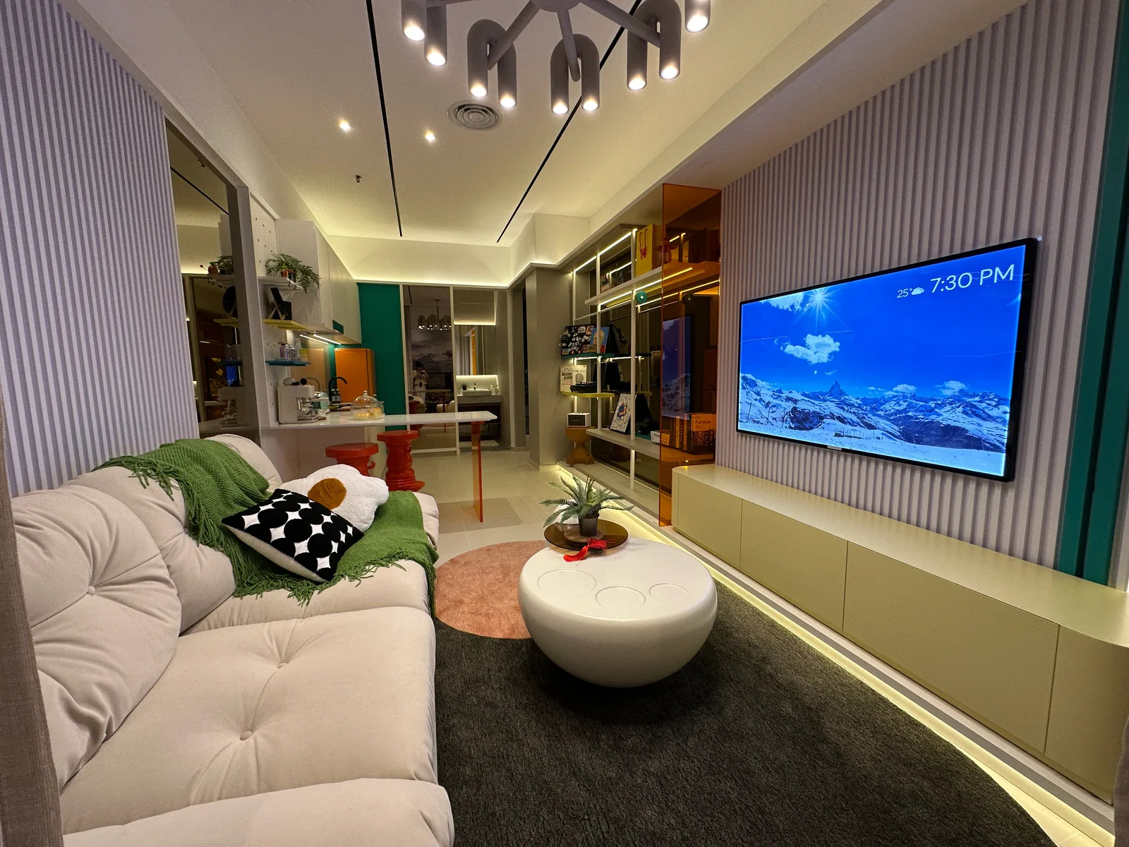 Summer Suites Type C dual-studio show unit living area