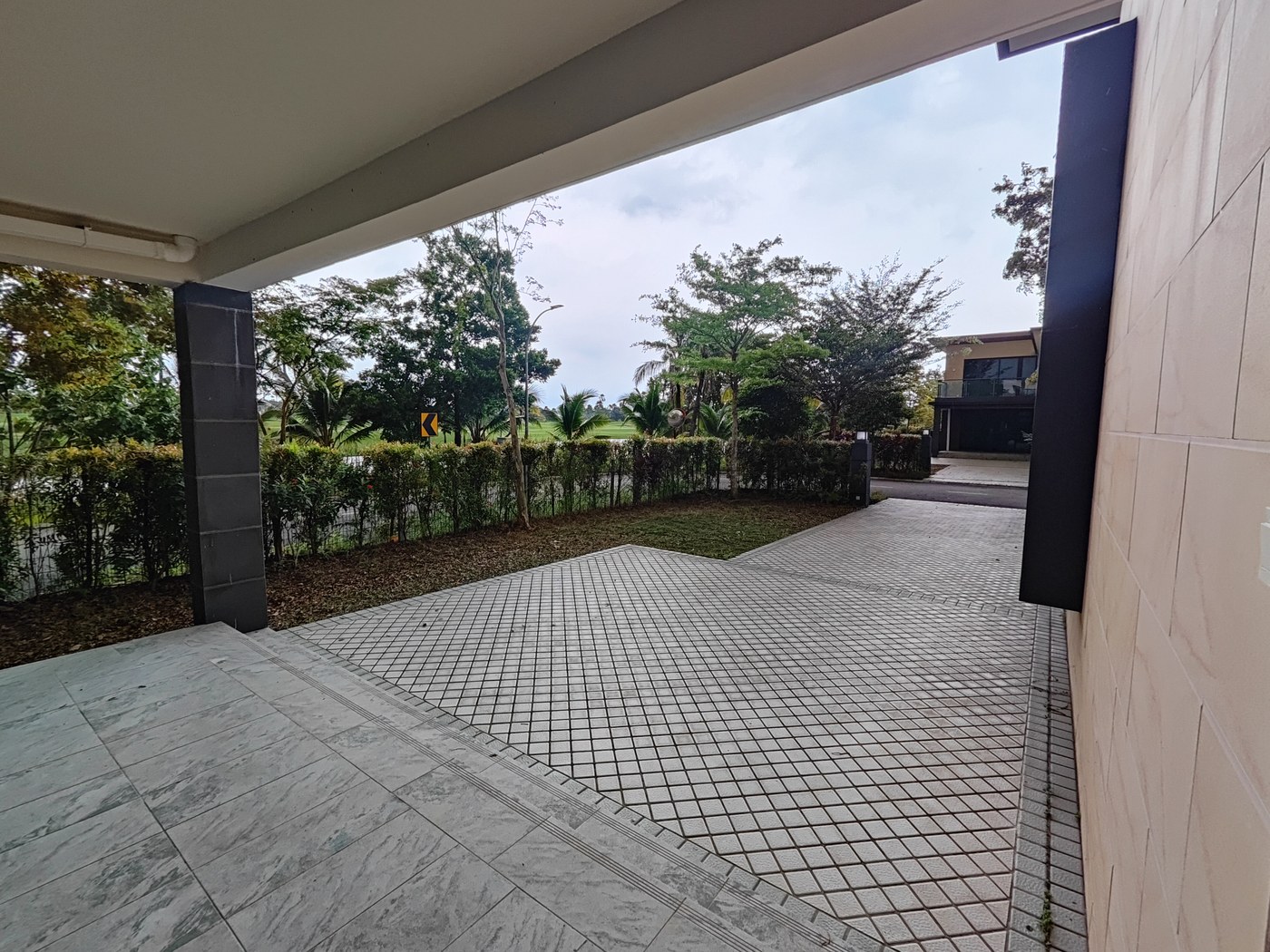 Golf course view from the villa carport